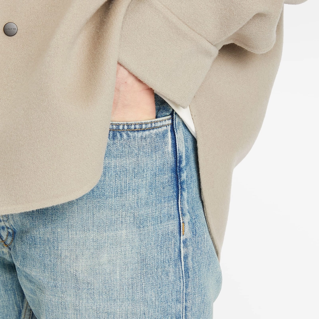 Fear of God Men's 5 Pocket Straight Leg Jeans Indigo 2